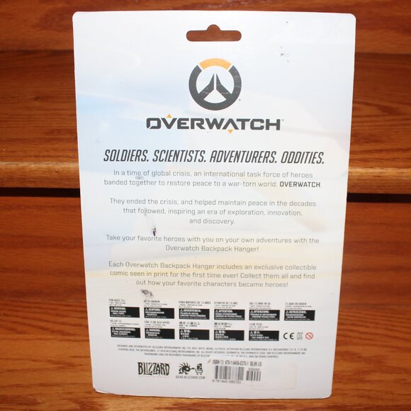 3/$55❤️Overwatch Collectible Reinhardt Comic Book #2 Backpack Hanger Keychain - Picture 6 of 7